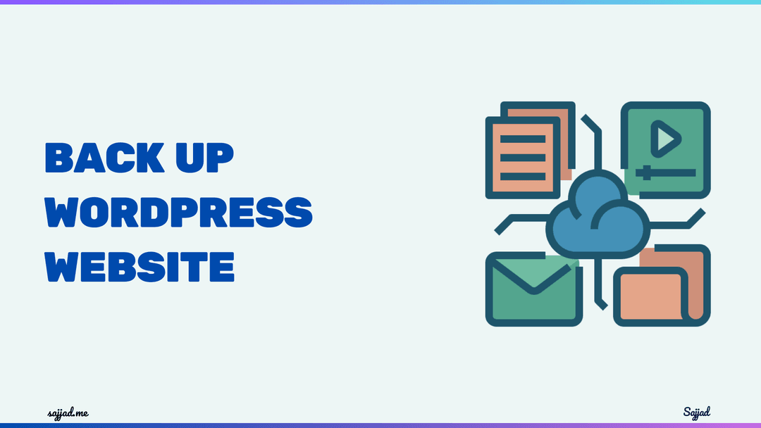 How to back up a WordPress website?