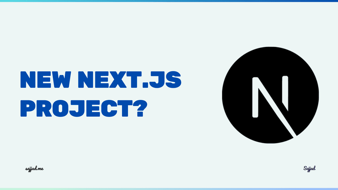 How to set up a new Next.js project?