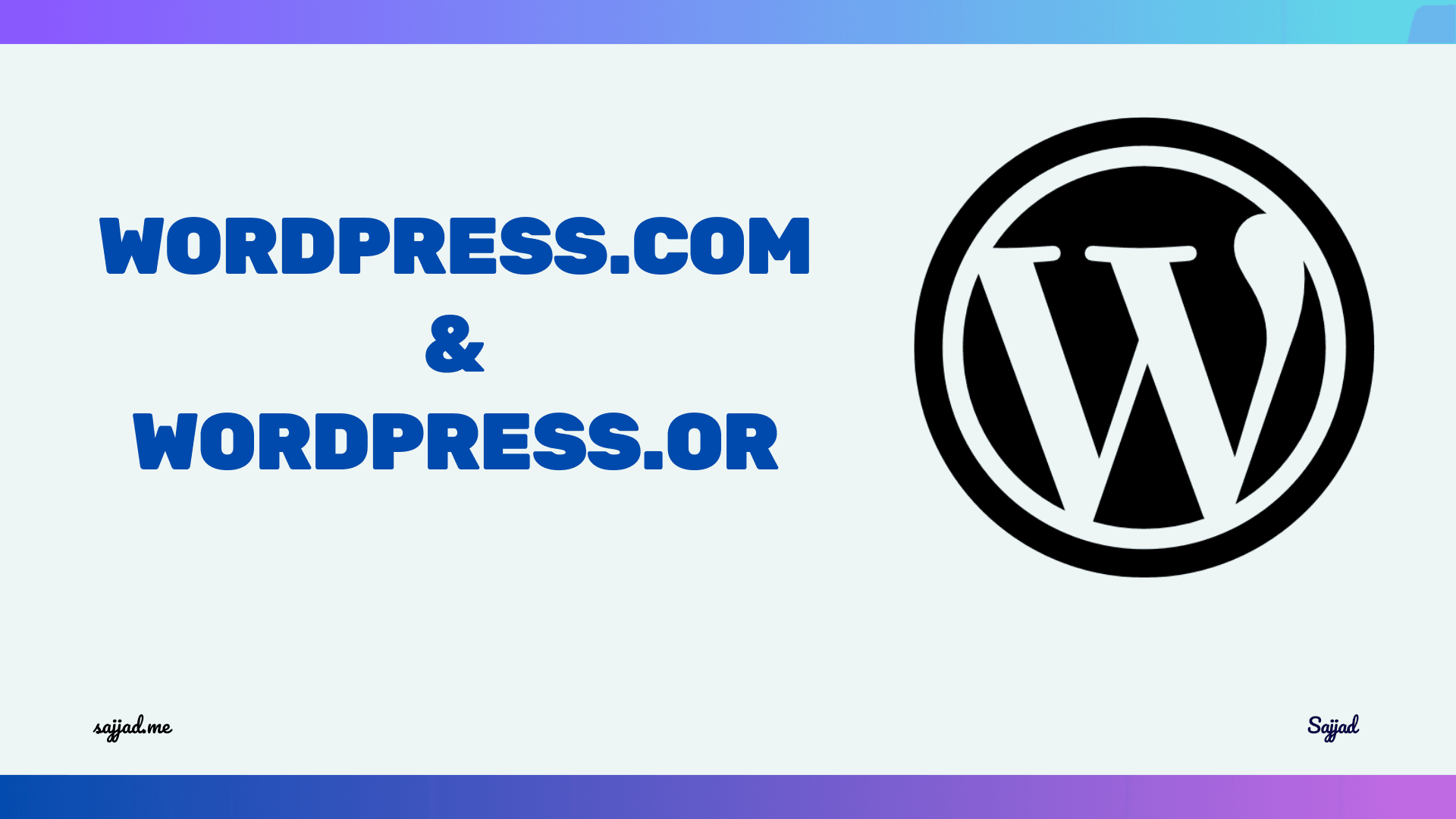 What is the difference between WordPress.com and WordPress.org?