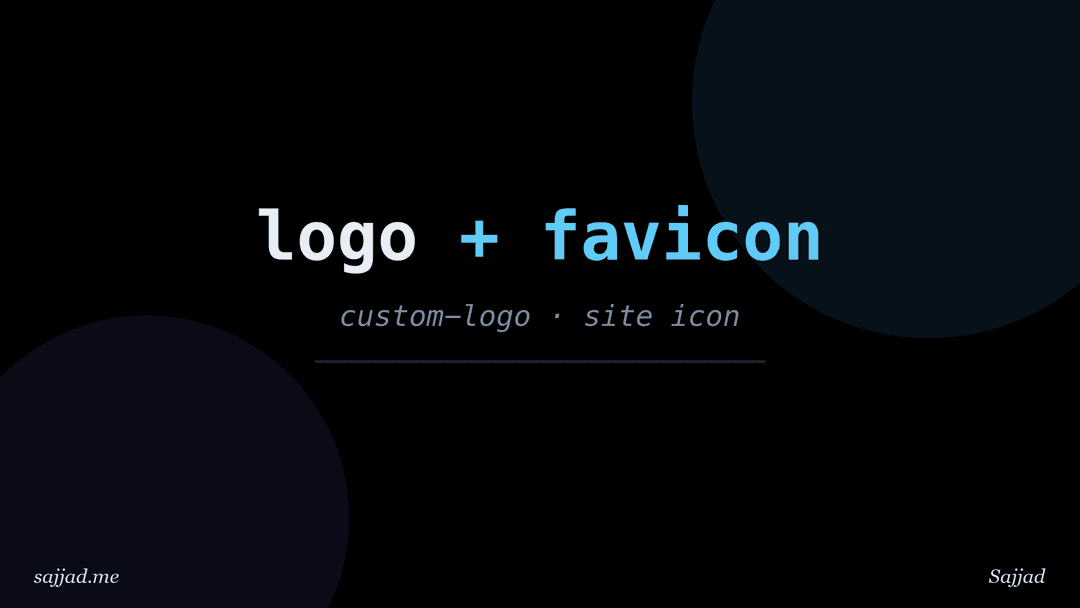 How to add a custom logo and favicon in WordPress?