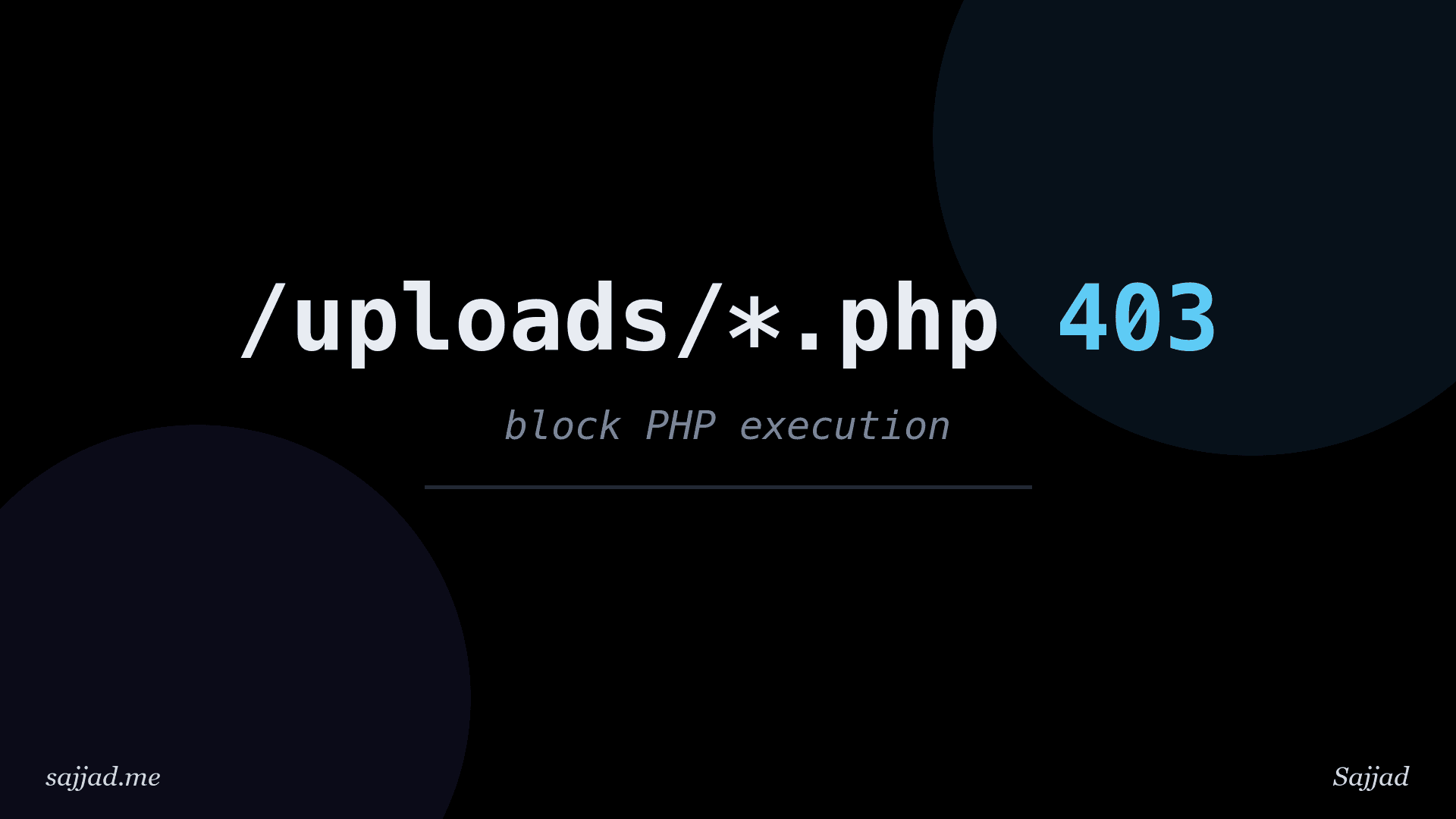 How to block PHP execution in WordPress upload folders?