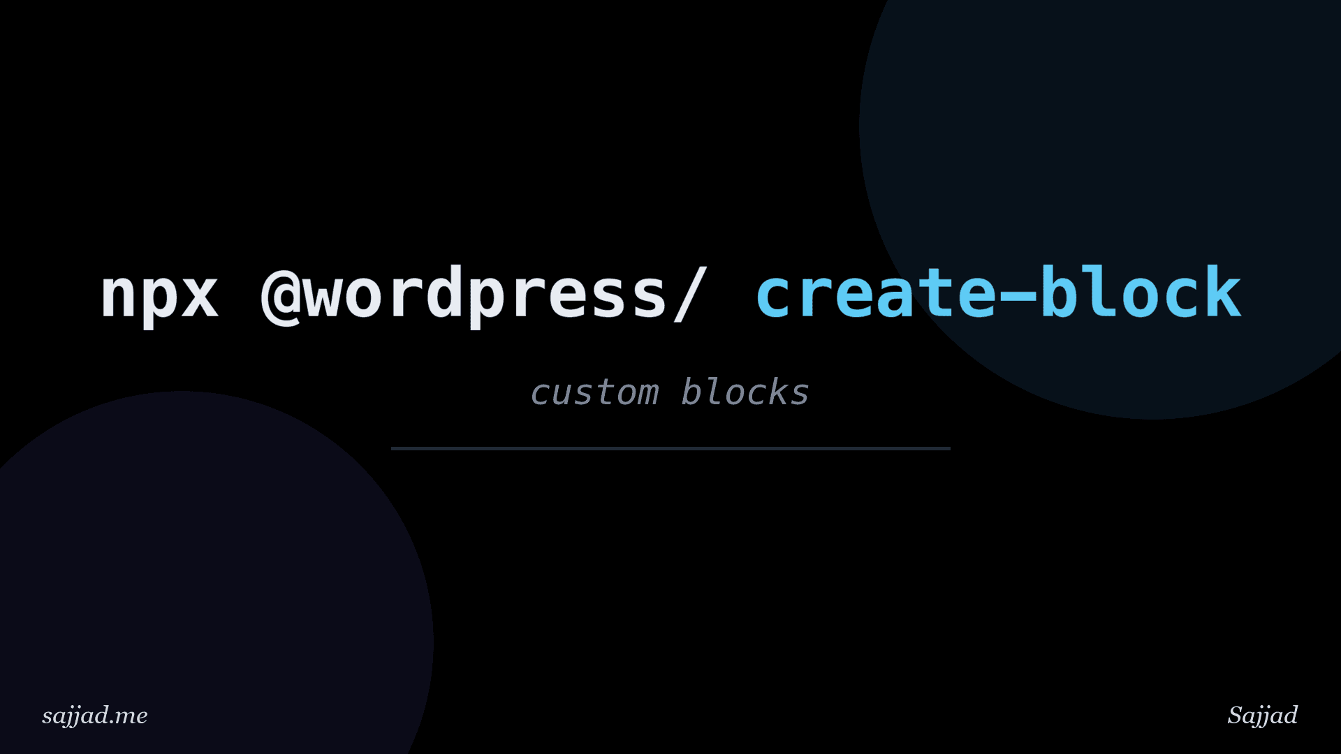 How to create a custom Gutenberg block?