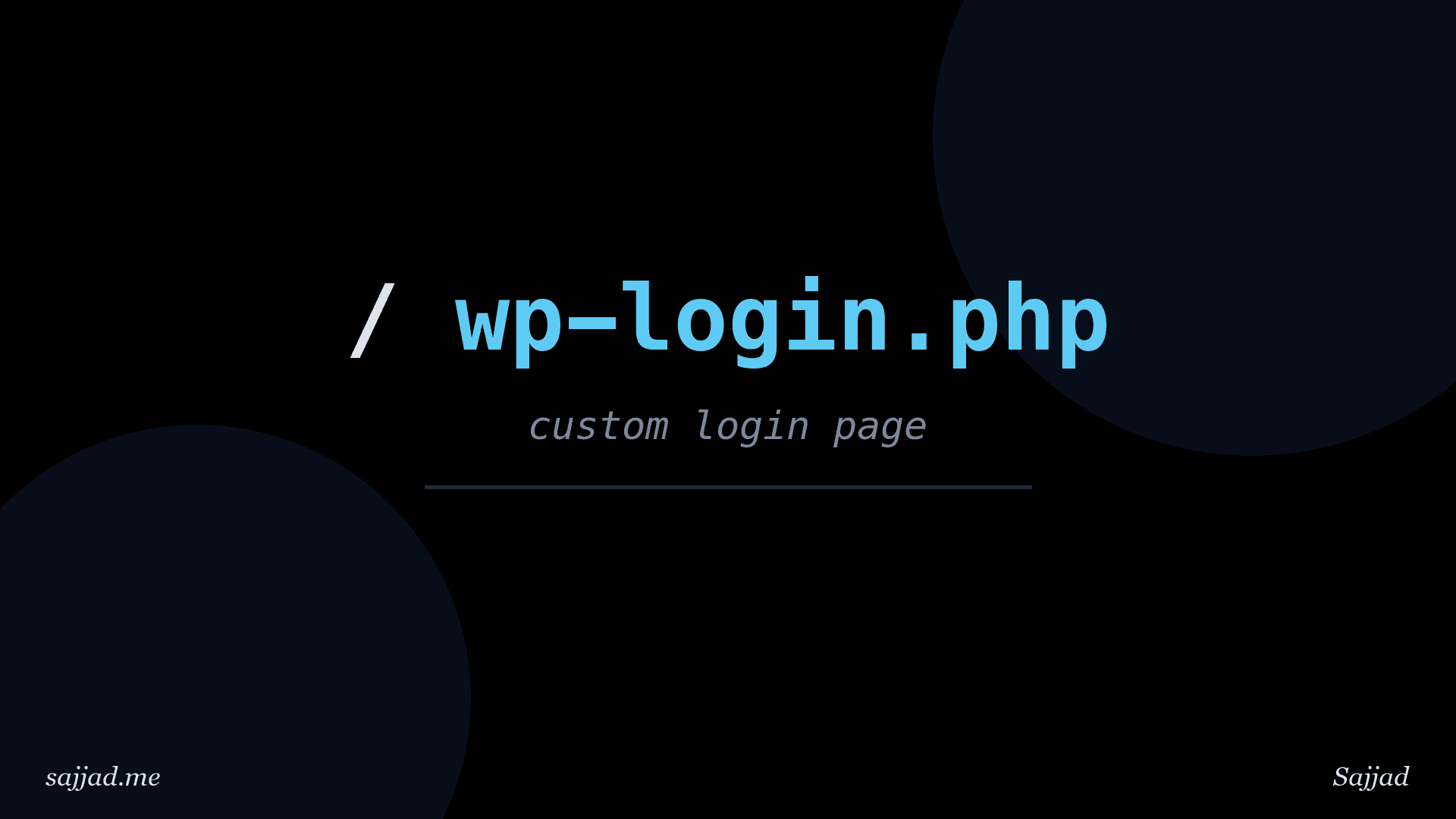 How to customize the WordPress login page?
