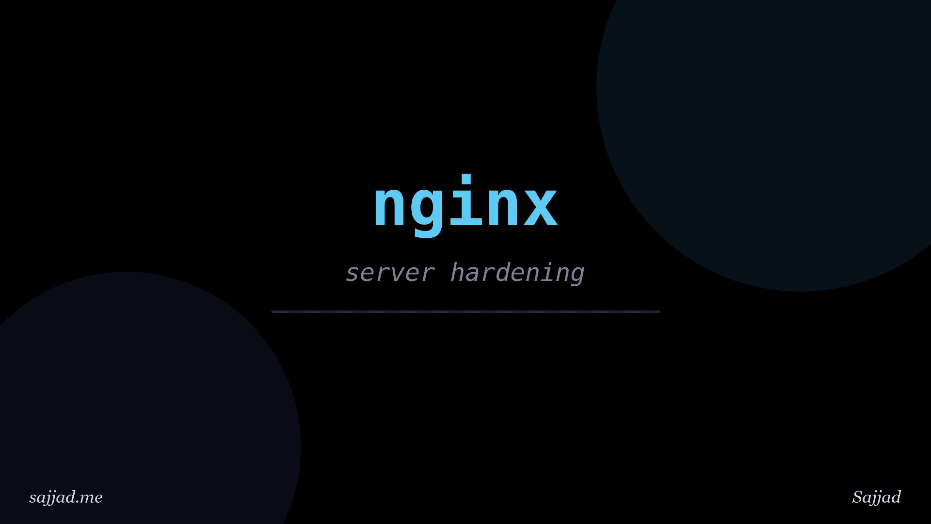 How to secure an Nginx web server?