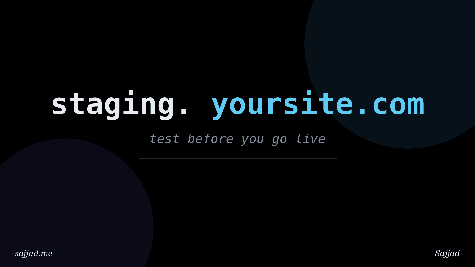 How to set up a WordPress staging site?