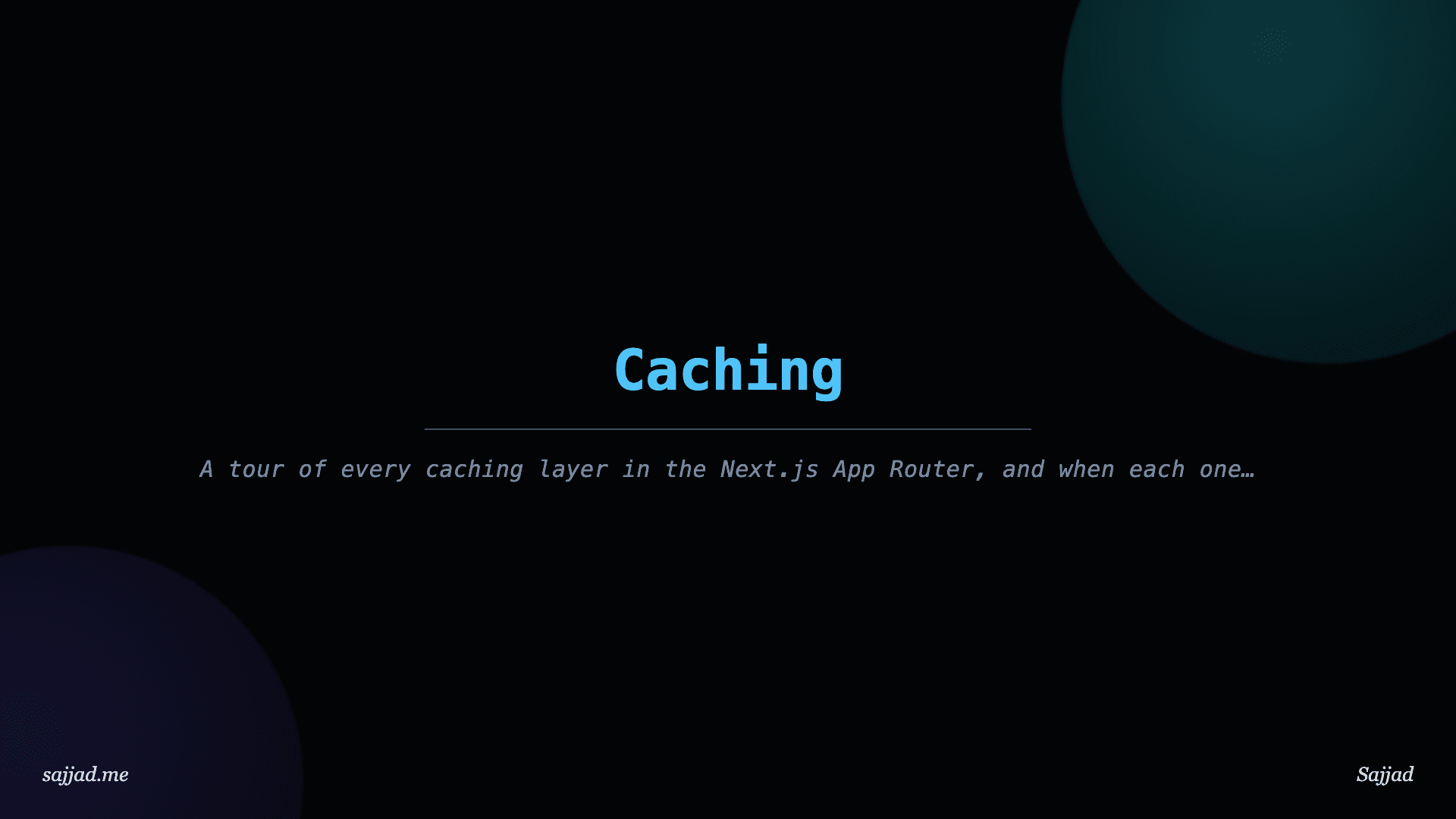 Next.js Caching