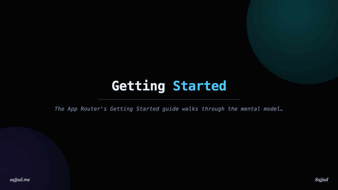 Next.js Getting Started