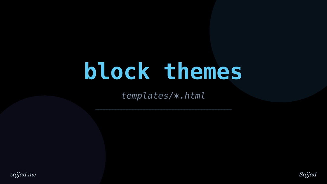 What are block themes in WordPress?