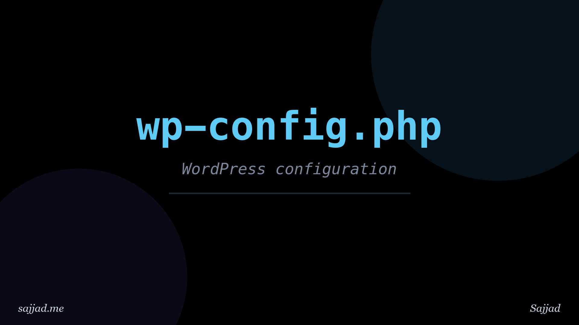 What is the wp-config.php file and what does it do?