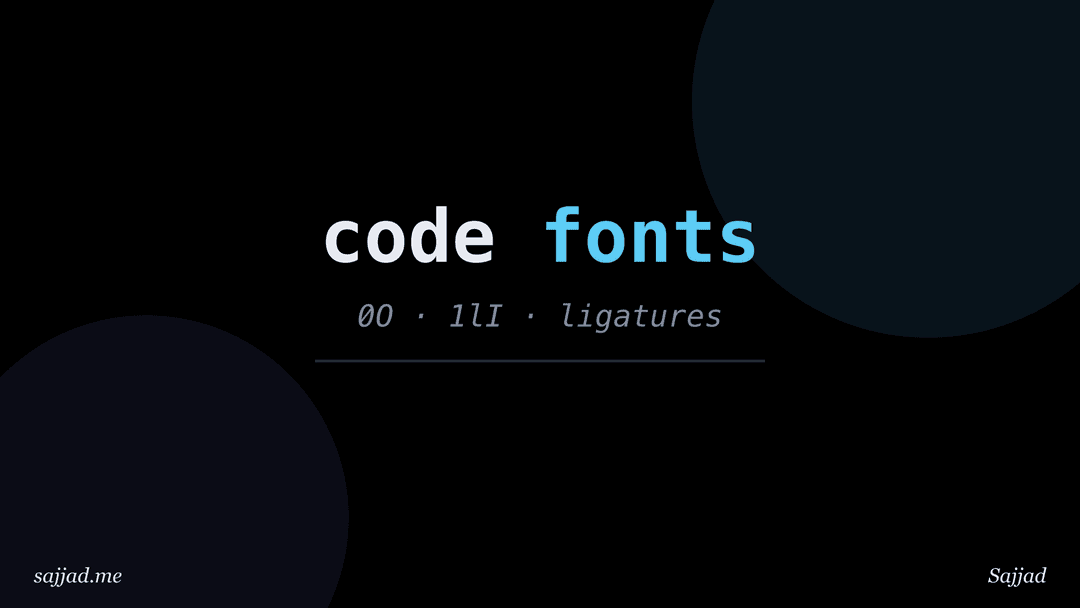 What are the best fonts for coding and code blocks?