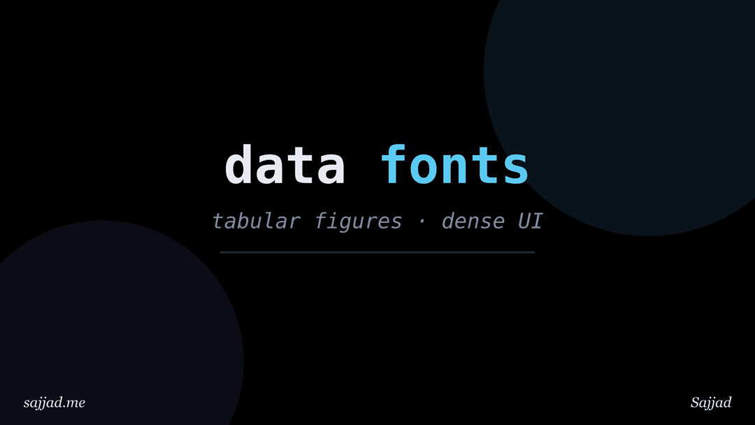 What are the best fonts for dashboards and data-heavy interfaces?