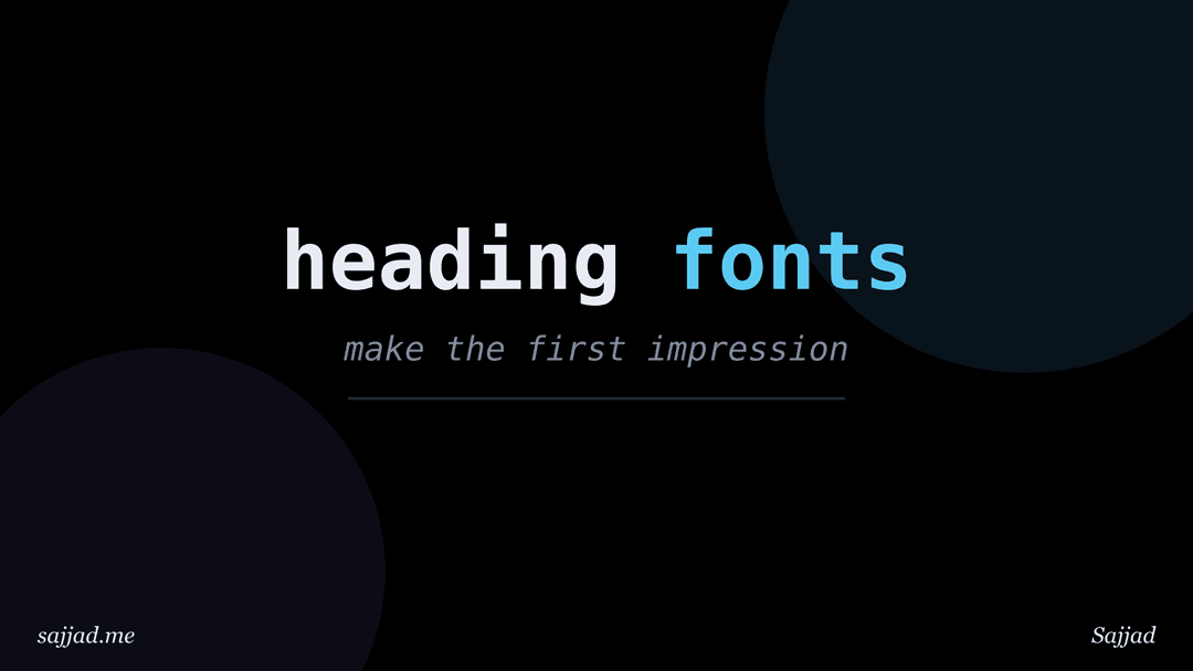 What are the best fonts for headings?