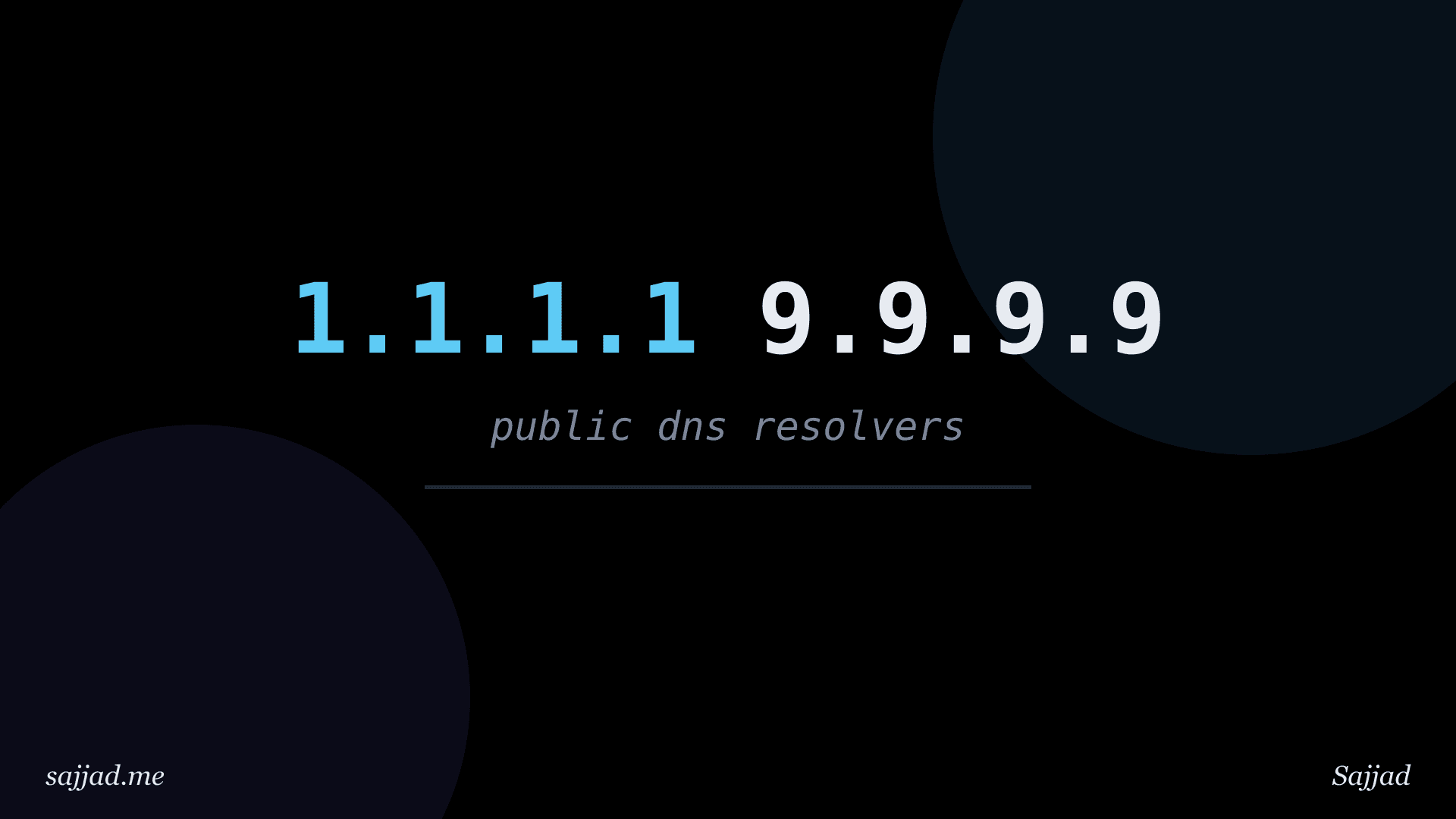 What are the best public DNS resolvers?