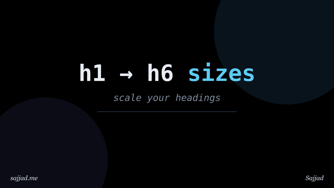 How to choose heading sizes for a website?