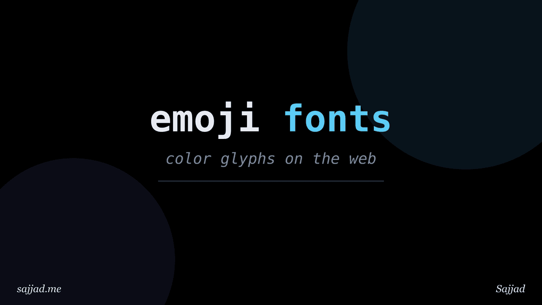 How to use emoji in web typography?