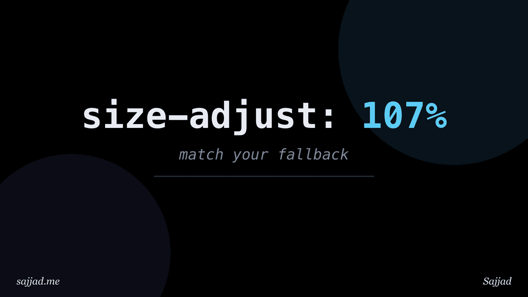 What are font fallbacks and how do you tune them with size-adjust?