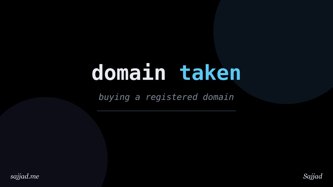 How to buy a domain name that is already taken?