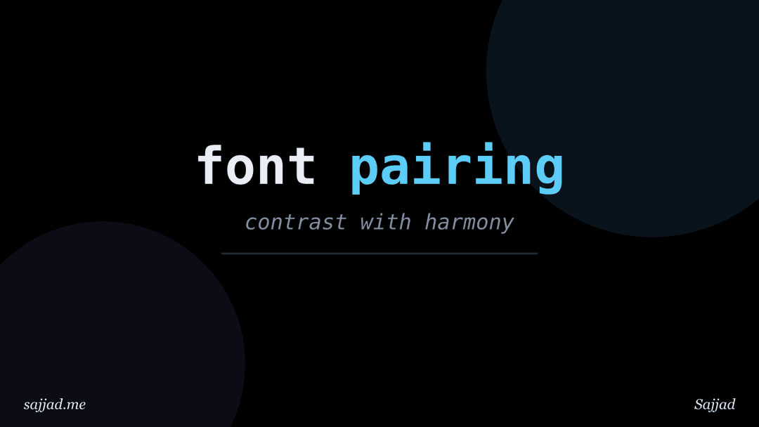 How to pair fonts effectively?
