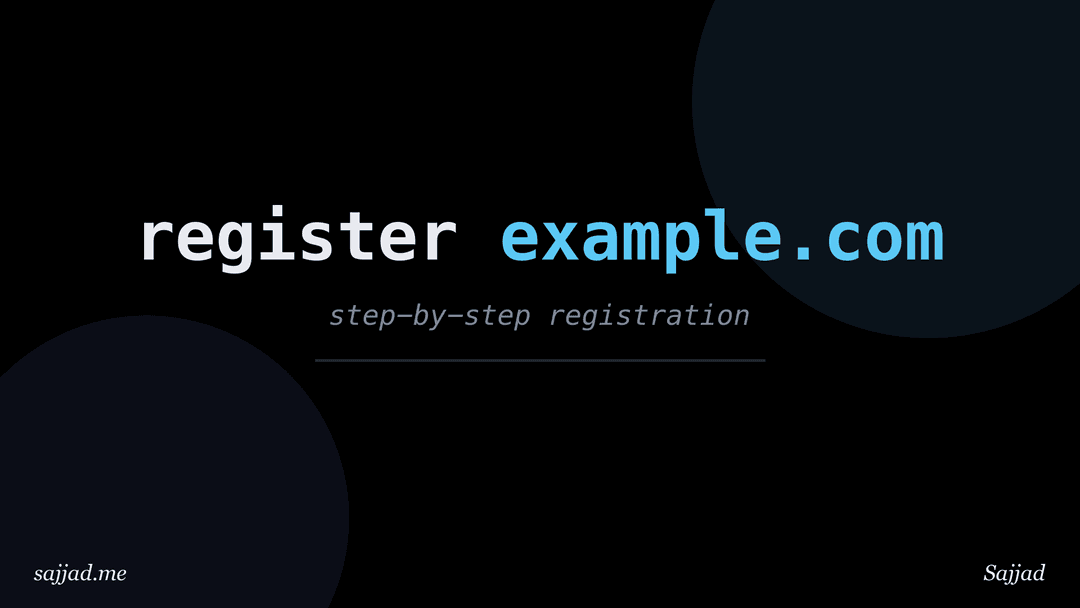 How to register a domain name step by step?