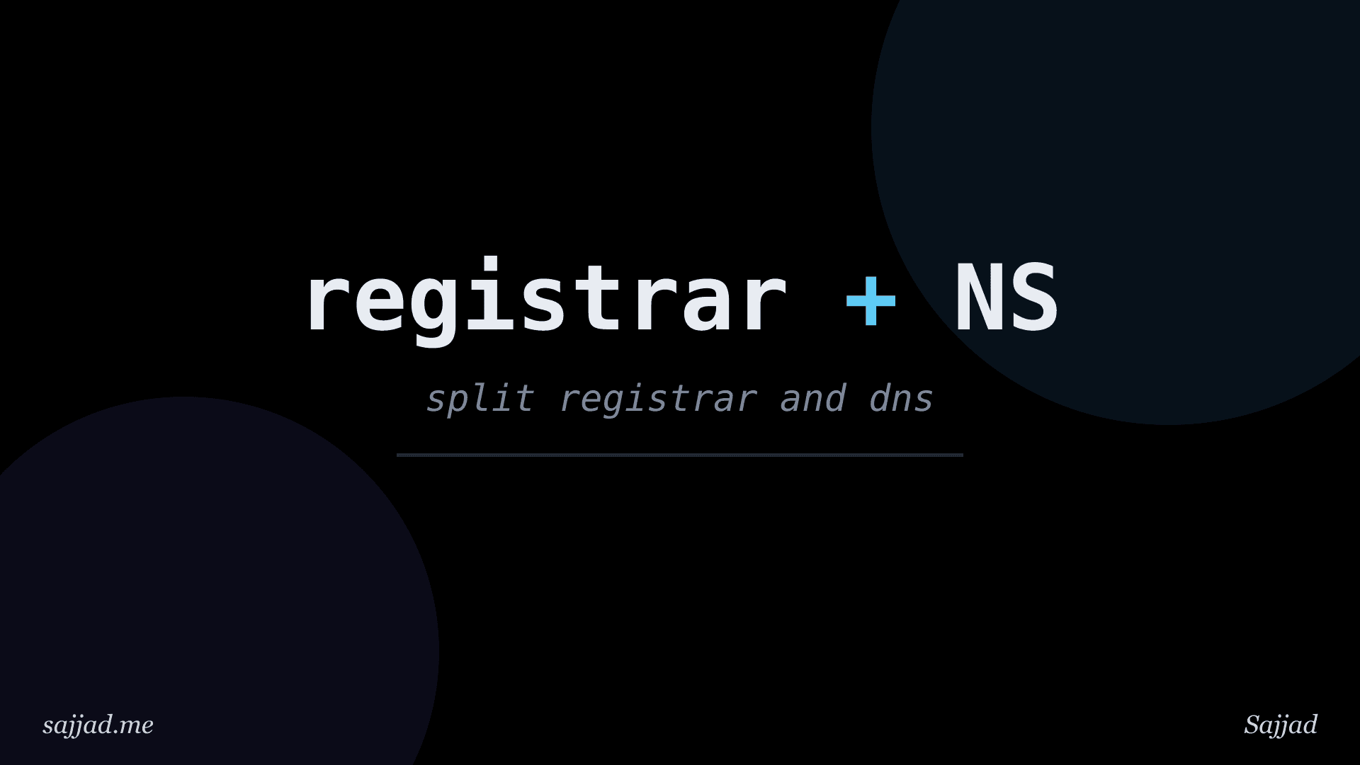How to keep your domain at one registrar and DNS with another provider?