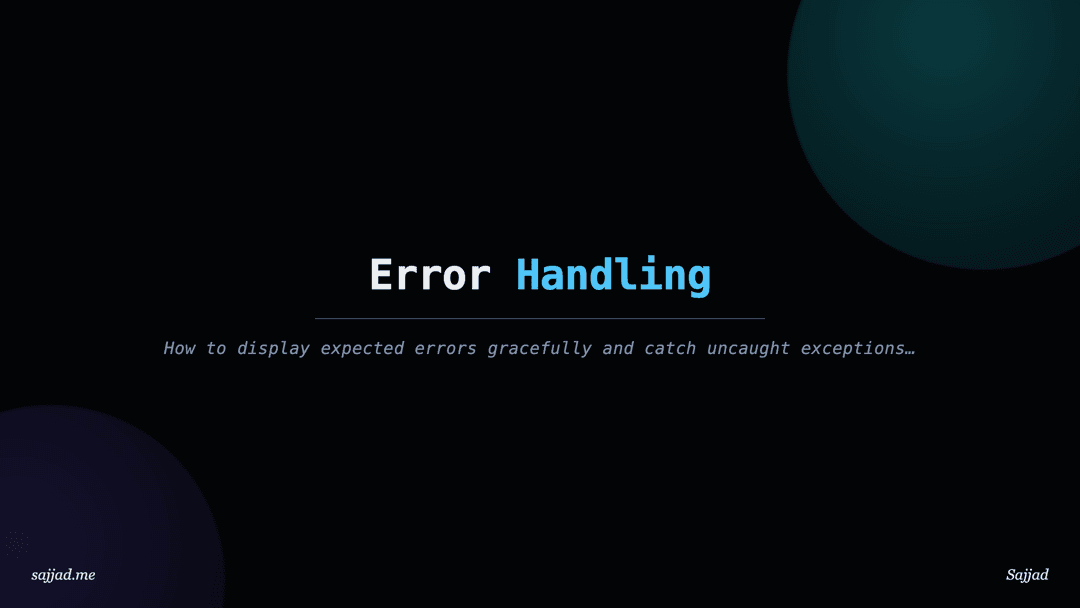 Next.js Error Handling