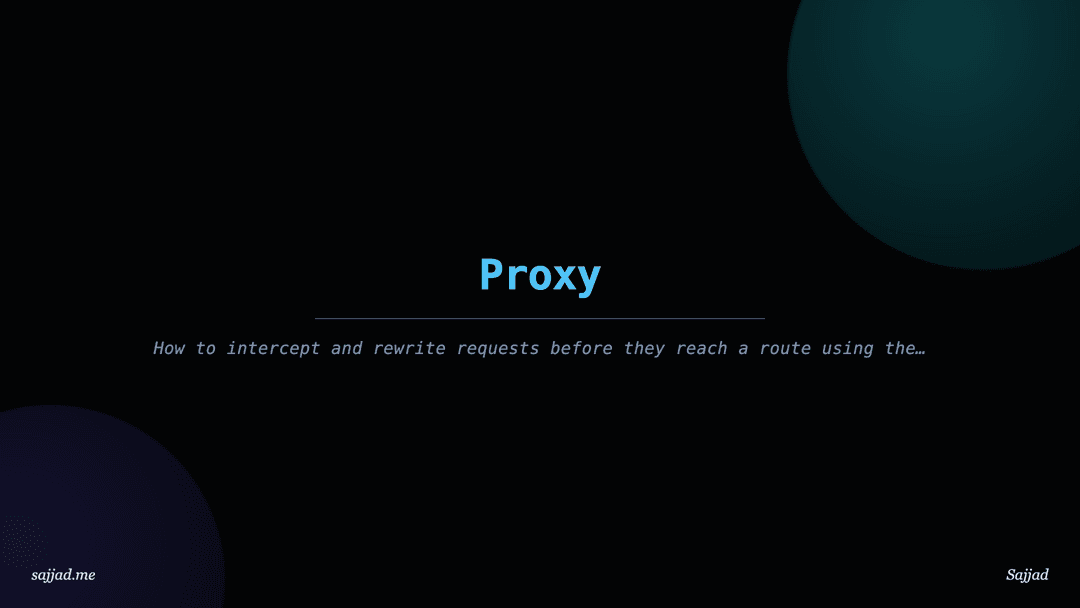 Next.js Proxy