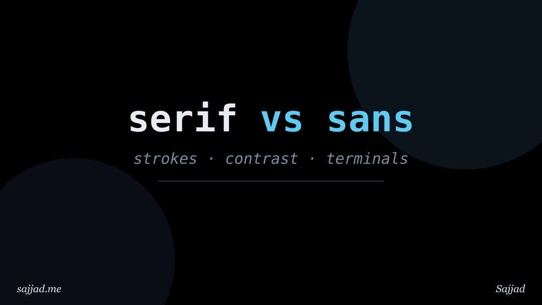 What is the difference between serif and sans-serif fonts?