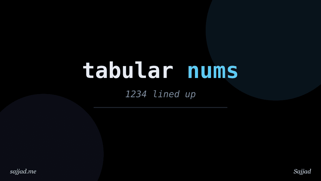 What are tabular and proportional numerals?