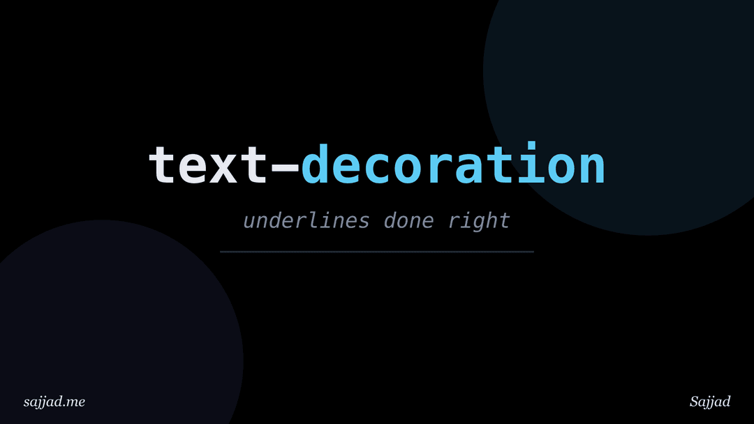How to use text-decoration properties for better links?