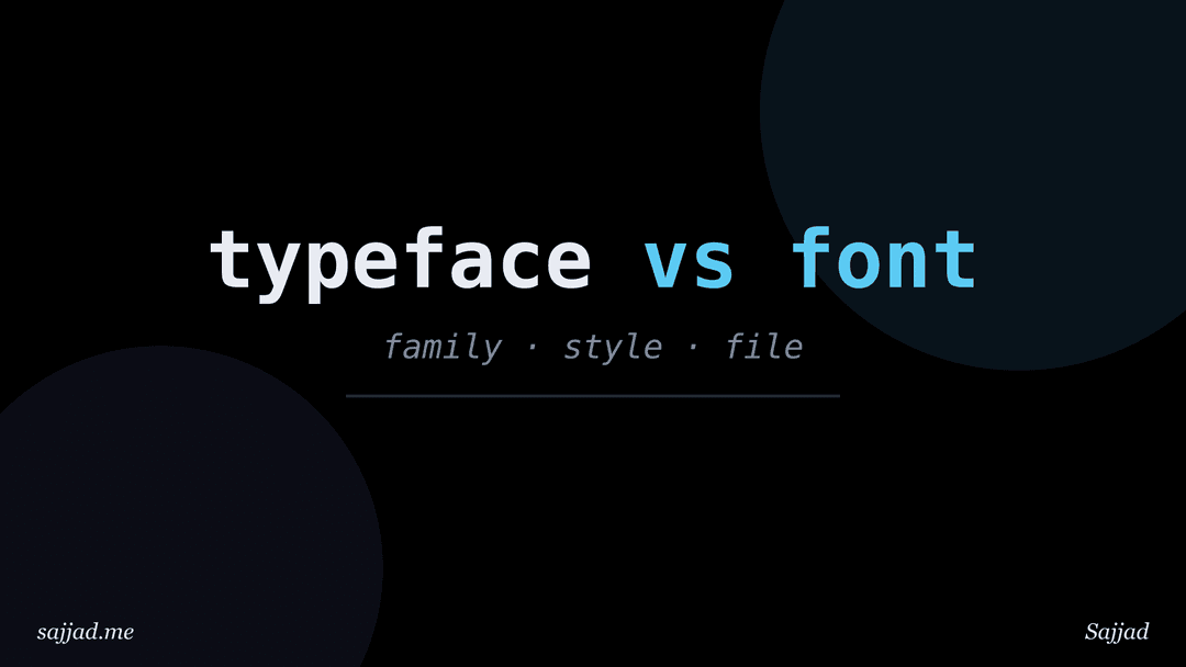What is the difference between a typeface and a font?