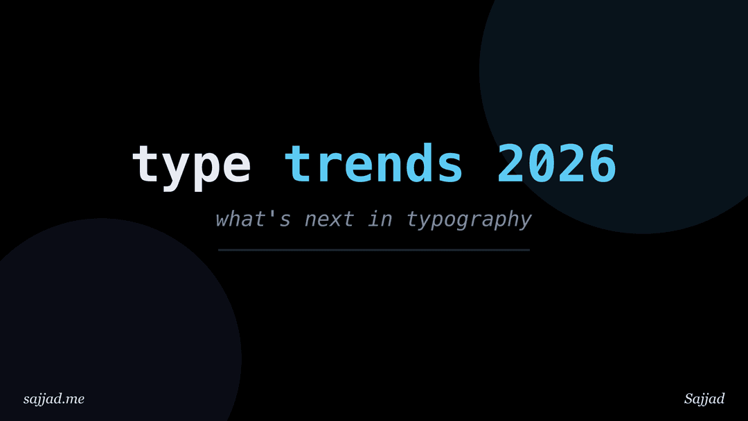 What are the most important typography trends for 2026?