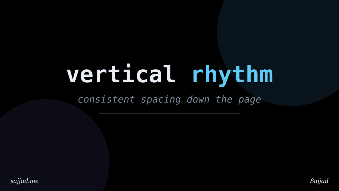 What is vertical rhythm in web typography?