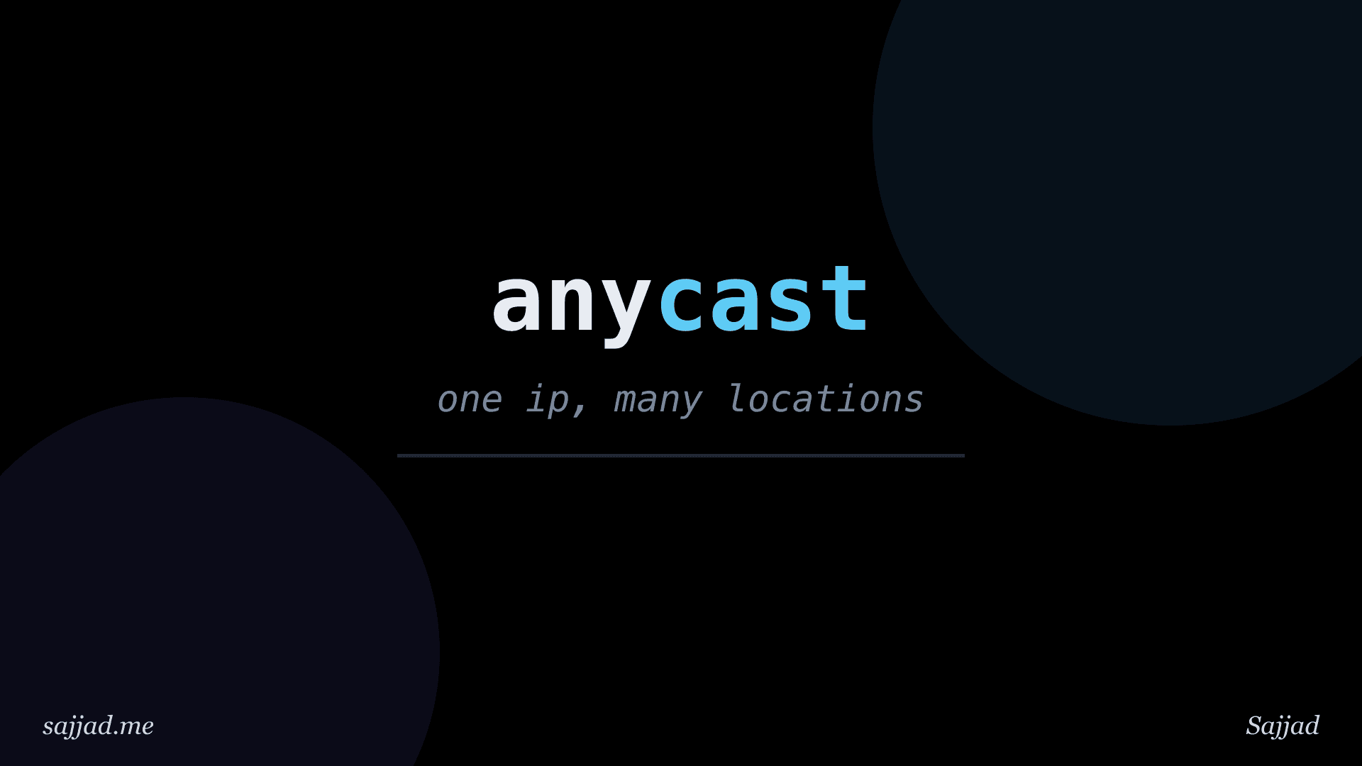 What is Anycast DNS and how does it improve performance?