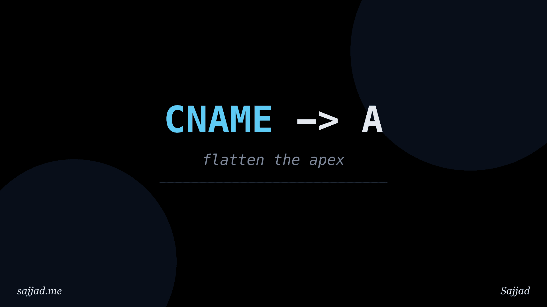 What is CNAME flattening and why do you need it?