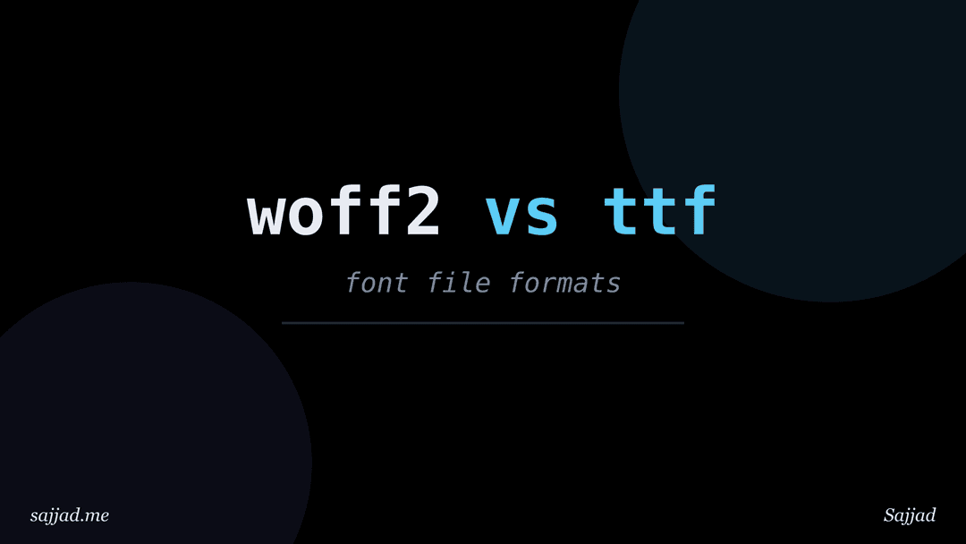 What is the difference between WOFF, WOFF2, TTF and OTF?