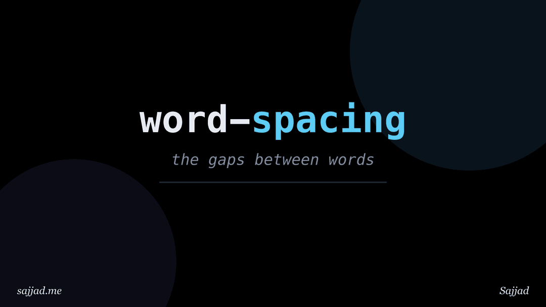 What is word spacing and how does it affect readability?