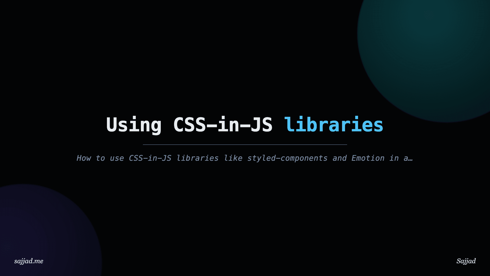 Next.js Using CSS-in-JS libraries