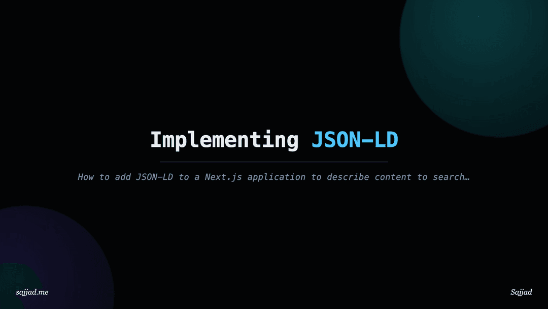 Next.js Implementing JSON-LD