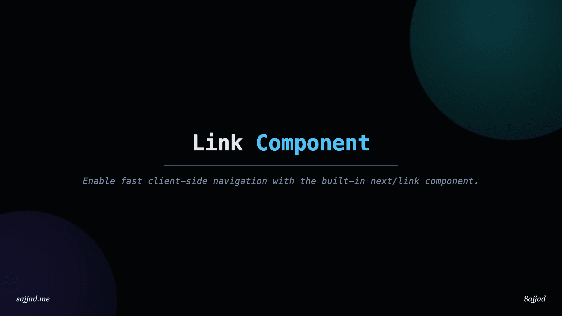 Next.js Link Component