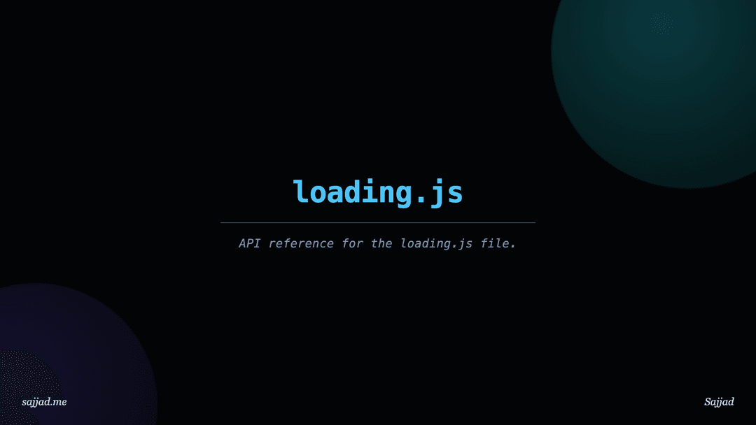 Next.js loading.js