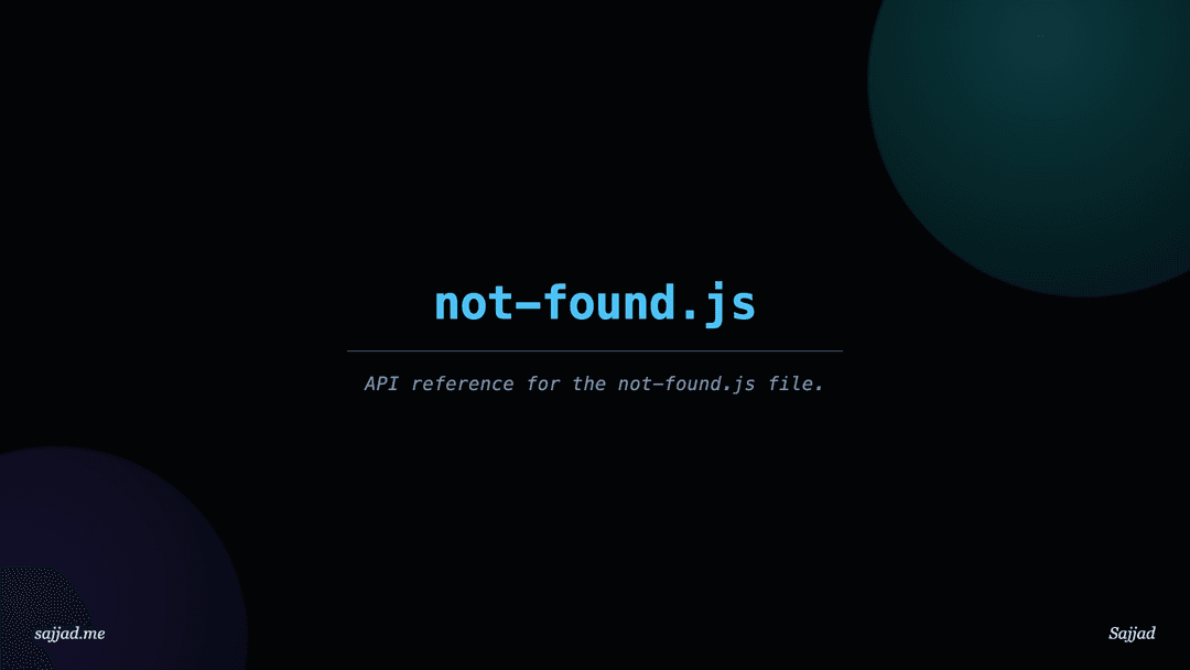 Next.js not-found.js
