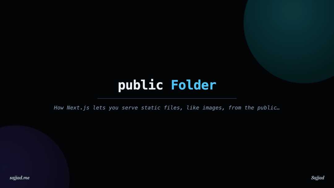 Next.js public Folder