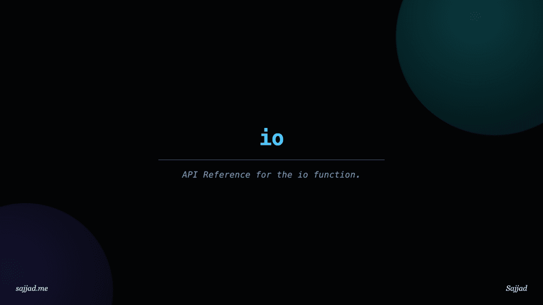 Next.js io
