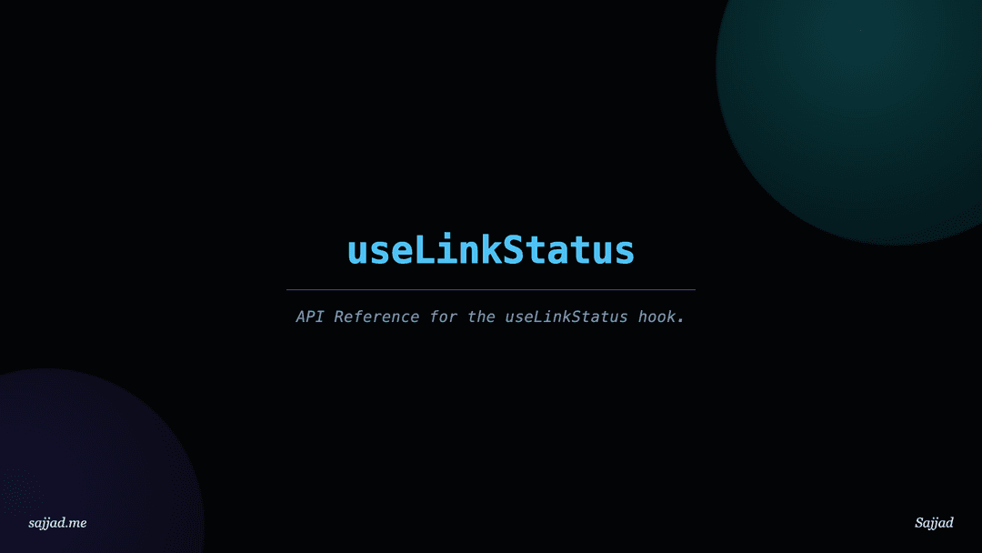 uNext.js seLinkStatus