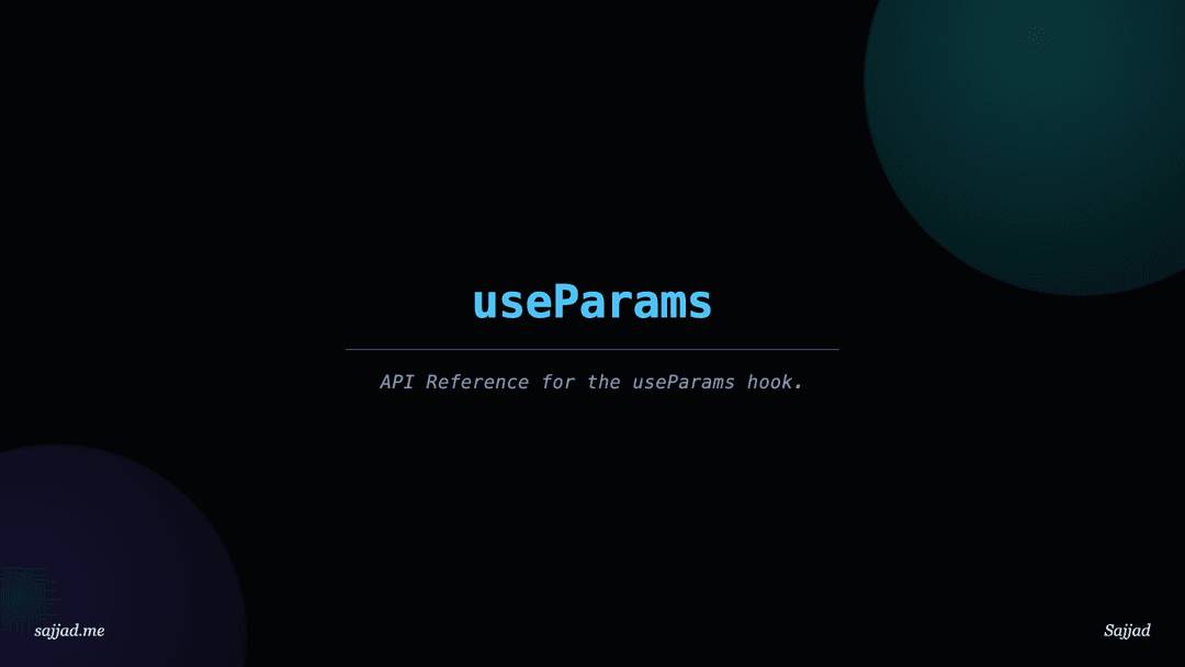 Next.js useParams