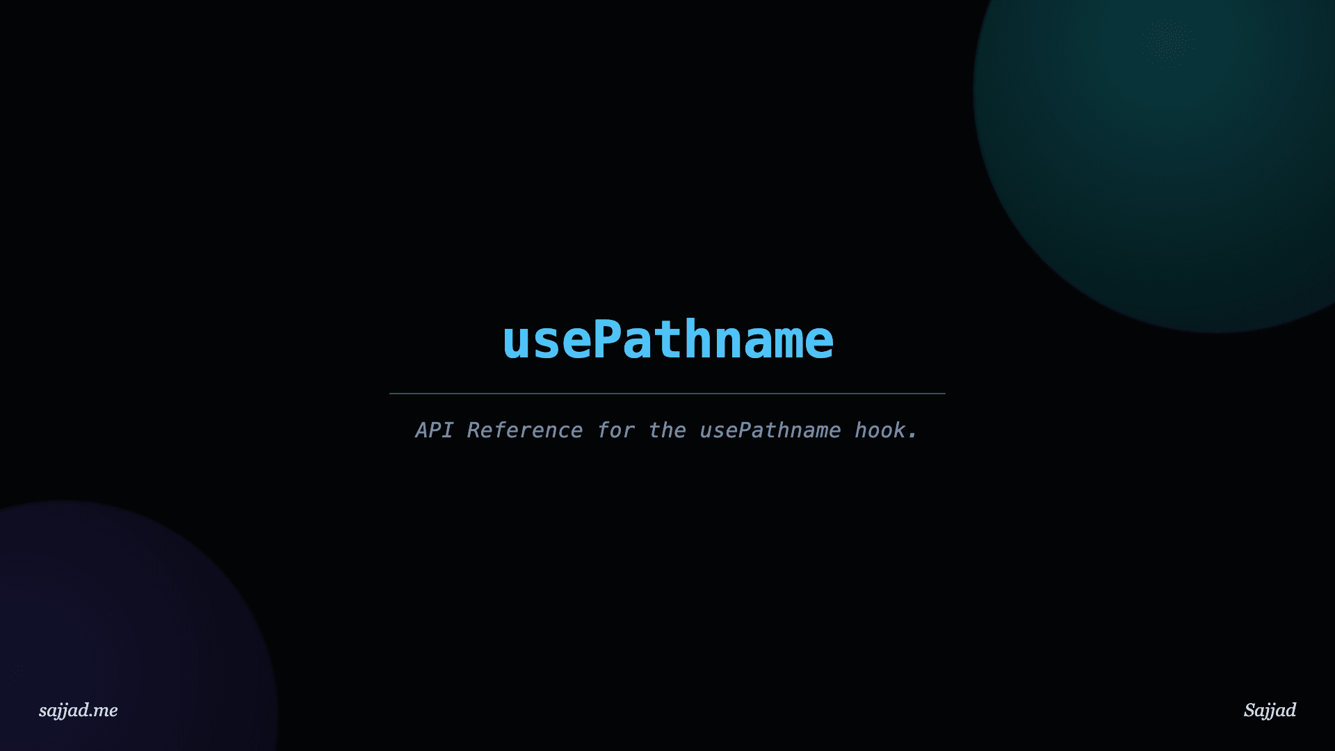 Next.js usePathname