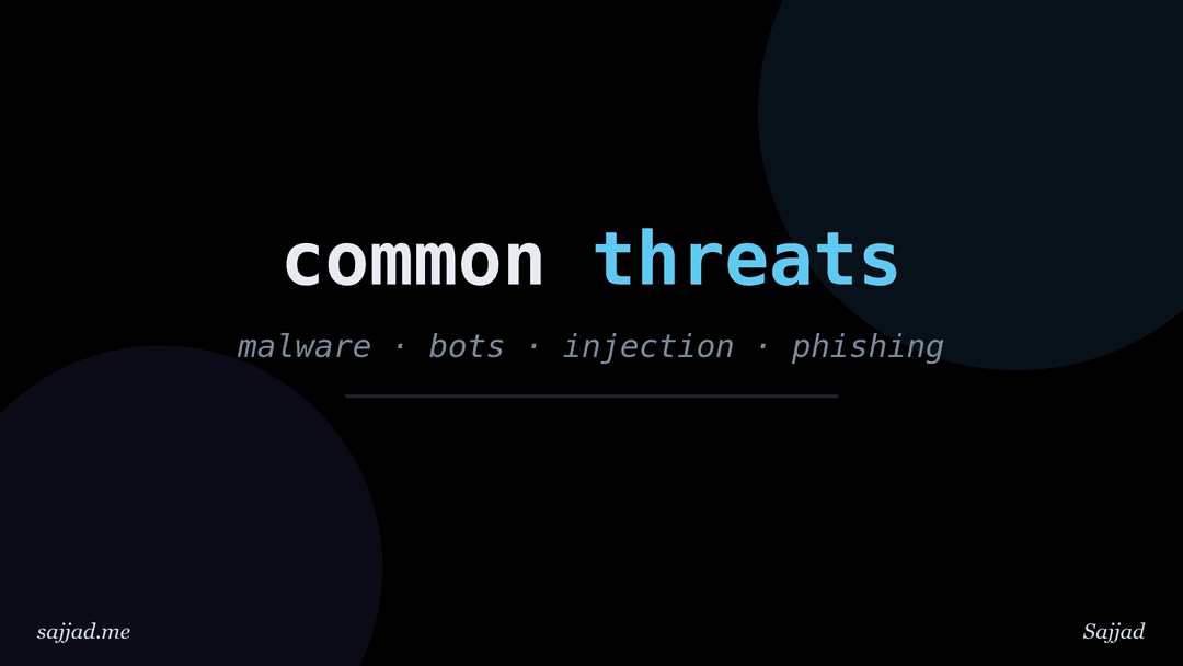 What are the most common website security threats?
