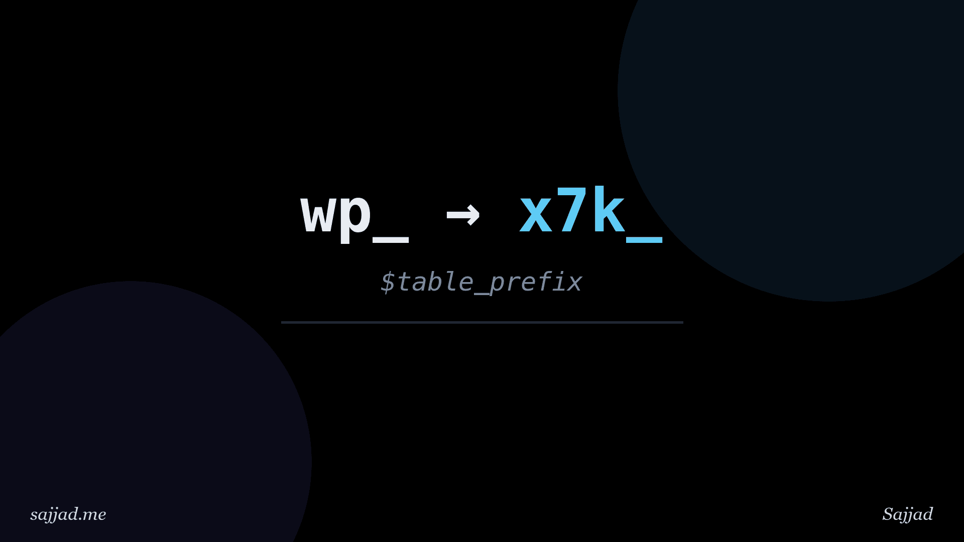How to change the WordPress database table prefix?