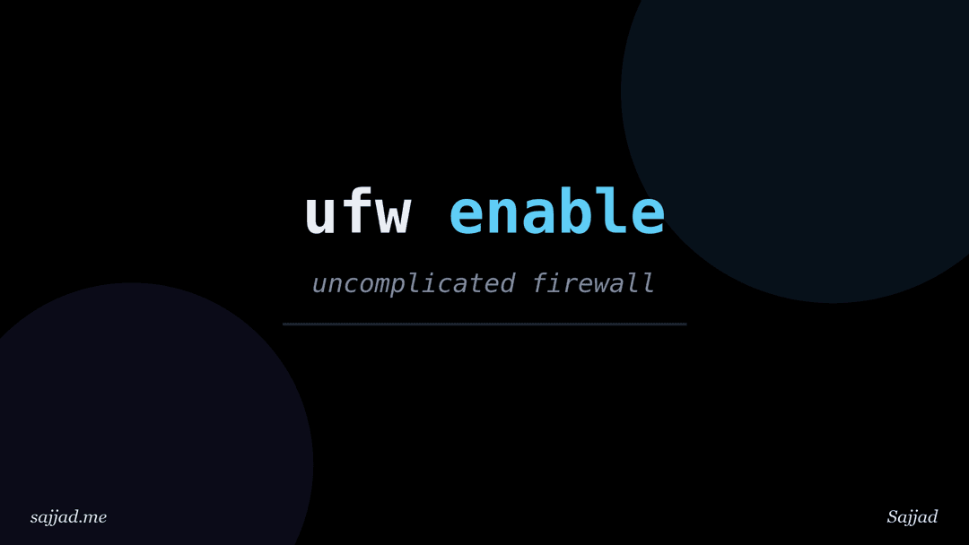 How to configure a firewall with UFW on a Linux server?