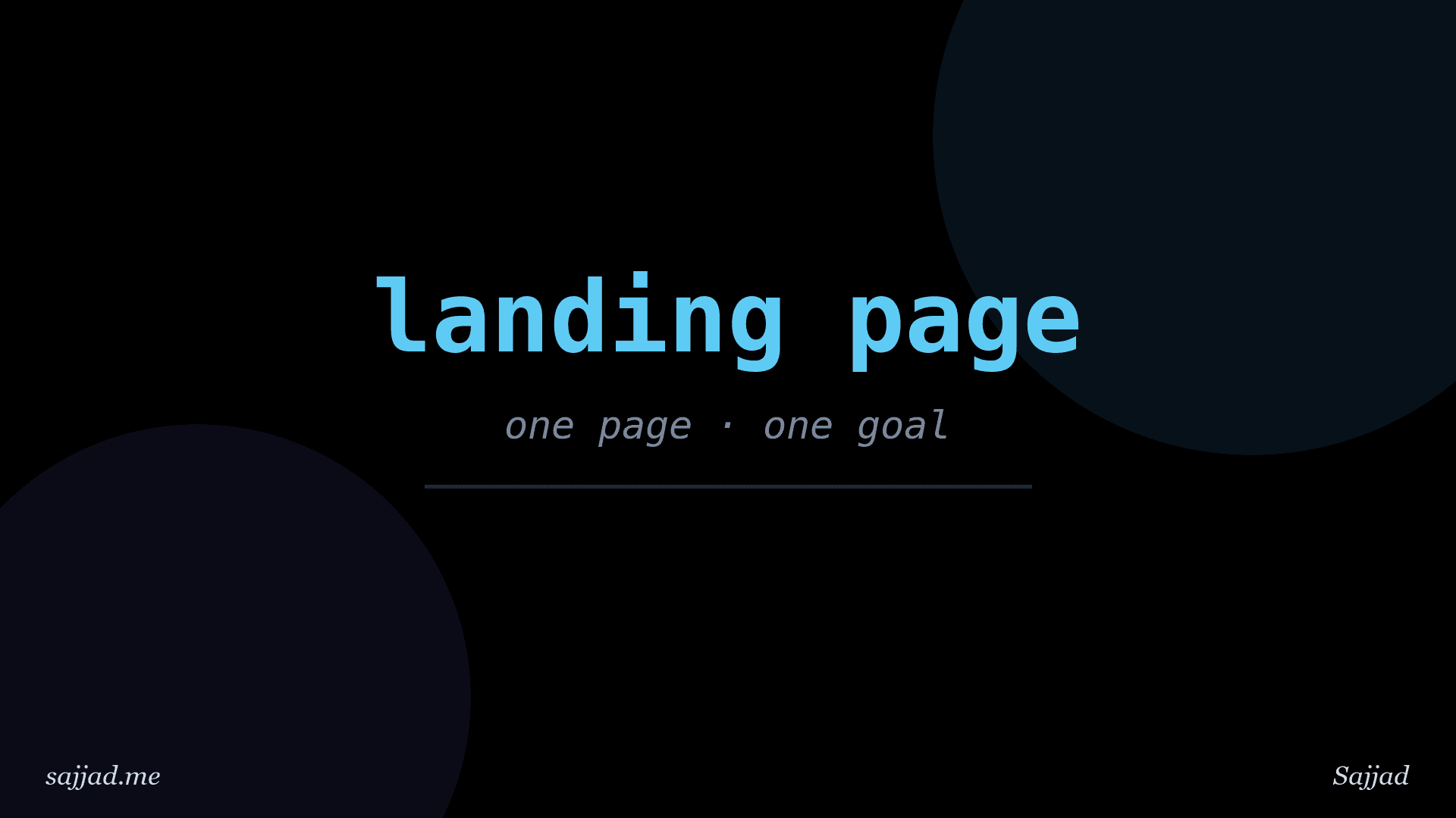 How to create a landing page in WordPress?